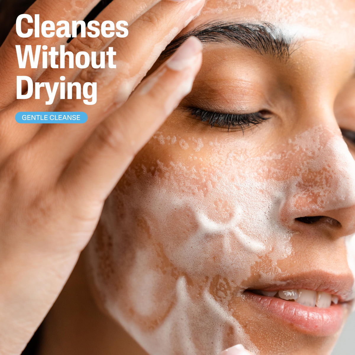 Cetaphil label view highlighting glycerin and vitamins B5 and E
