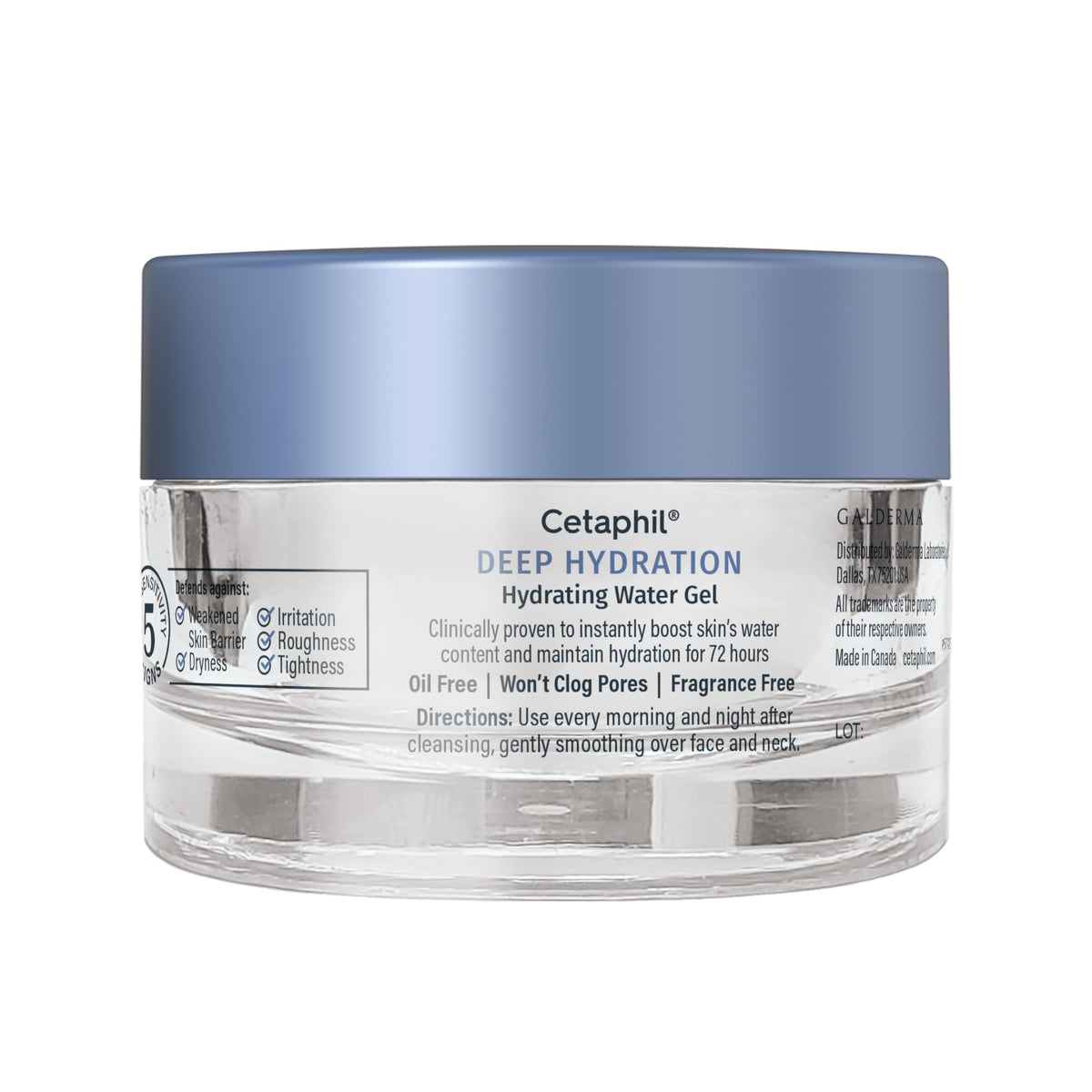 Cetaphil before and after skin photo showing improved hydration benefit