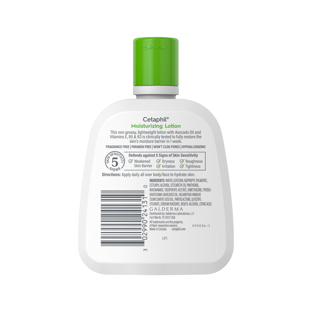 Cetaphil before and after moisturized skin showing improved smoothness
