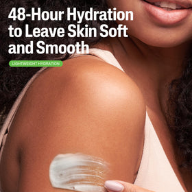Cetaphil moisturizing lotion applied to arm for quick absorption benefit