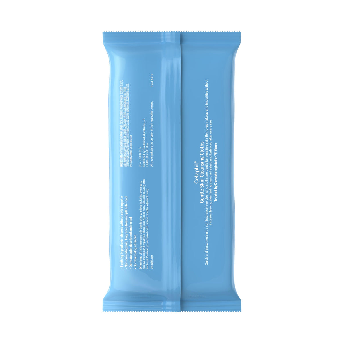 Cetaphil three packets arranged for travel showing on-the-go convenience