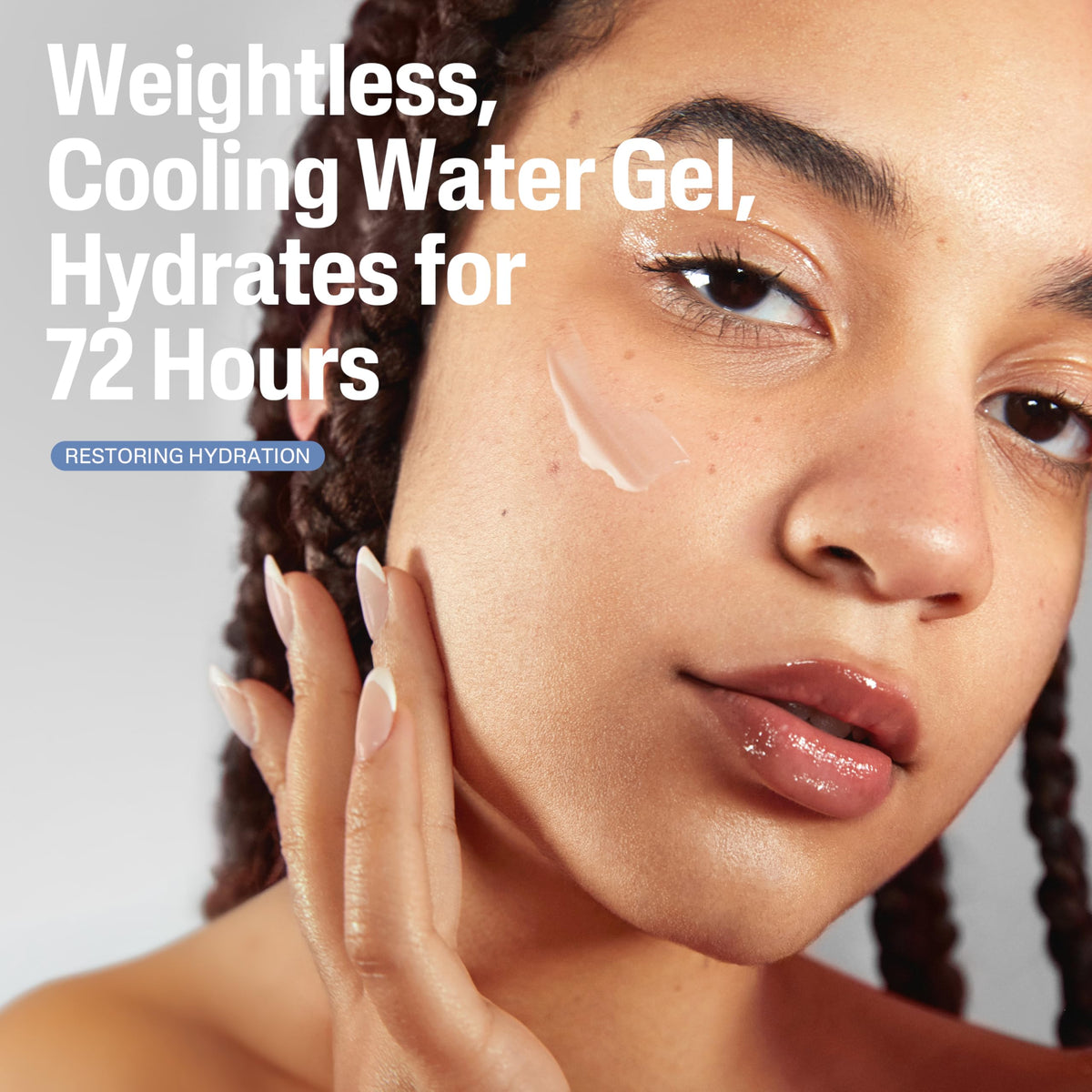 Cetaphil open jar showing smooth water-gel consistency and cooling relief