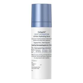 Cetaphil clinical test badge emphasizing dermatologist-recommended gentle formulation