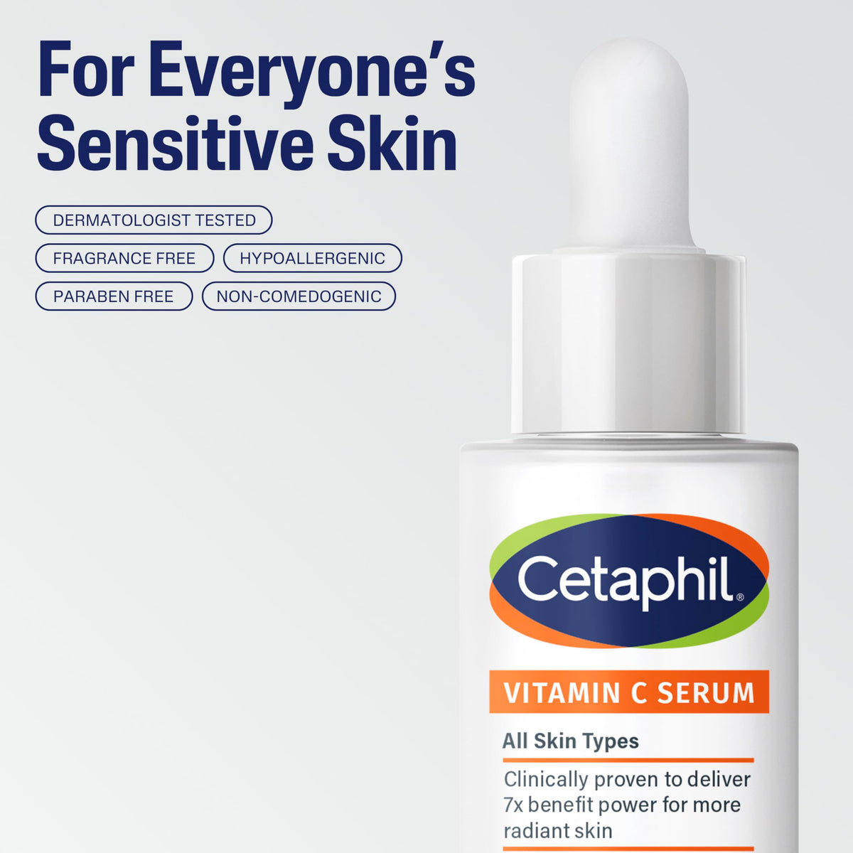 Cetaphil dropper dispensing serum concentrating on controlled application benefit