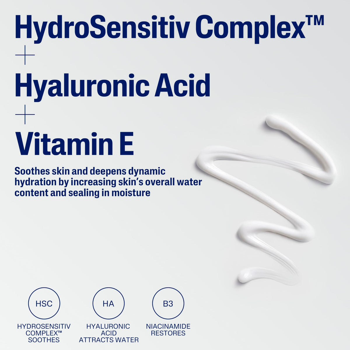 Cetaphil ingredients label including hyaluronic acid and vitamins for informed choice
