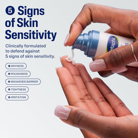 Cetaphil pipette dispensing serum highlighting easy targeted application benefit
