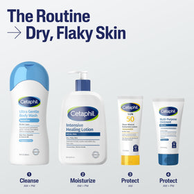 Hand holding Cetaphil next to bottle to show actual 16 oz scale for purchase clarity