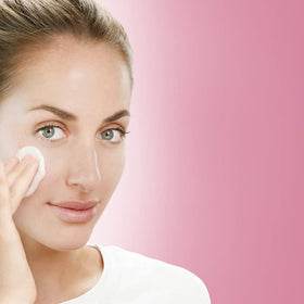 Cetaphil toner on bathroom shelf during skincare routine for refreshed skin