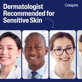 Two Cetaphil moisturizing lotions side-by-side emphasizing reliable, long-lasting hydration