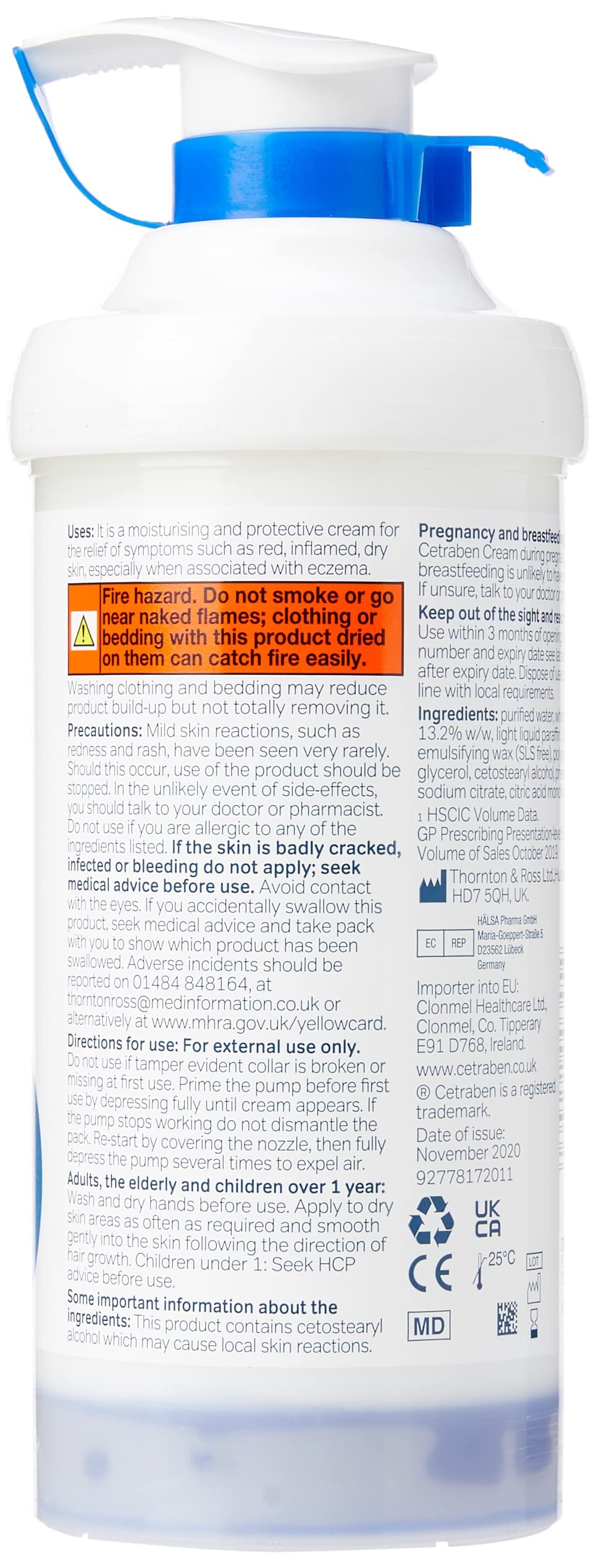 Cetraben creamy texture close-up demonstrating rich, non-greasy emollient for deep hydration