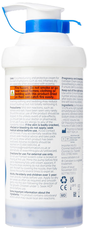 Cetraben creamy texture close-up demonstrating rich, non-greasy emollient for deep hydration
