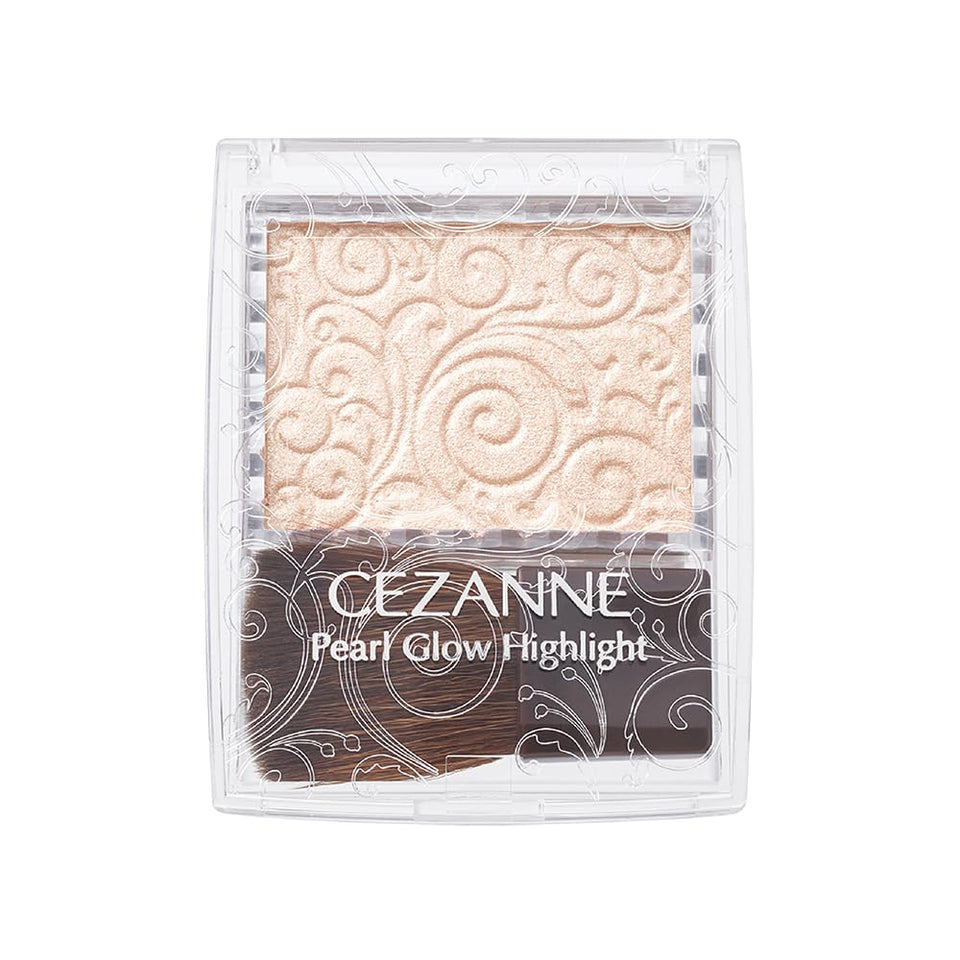 Cezanne Pearl Glow Highlight compact front view showing packaging and shade