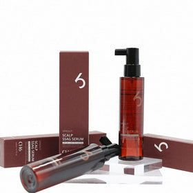 CH6 packaging next to ruler showing 140ml bottle for size and gifting