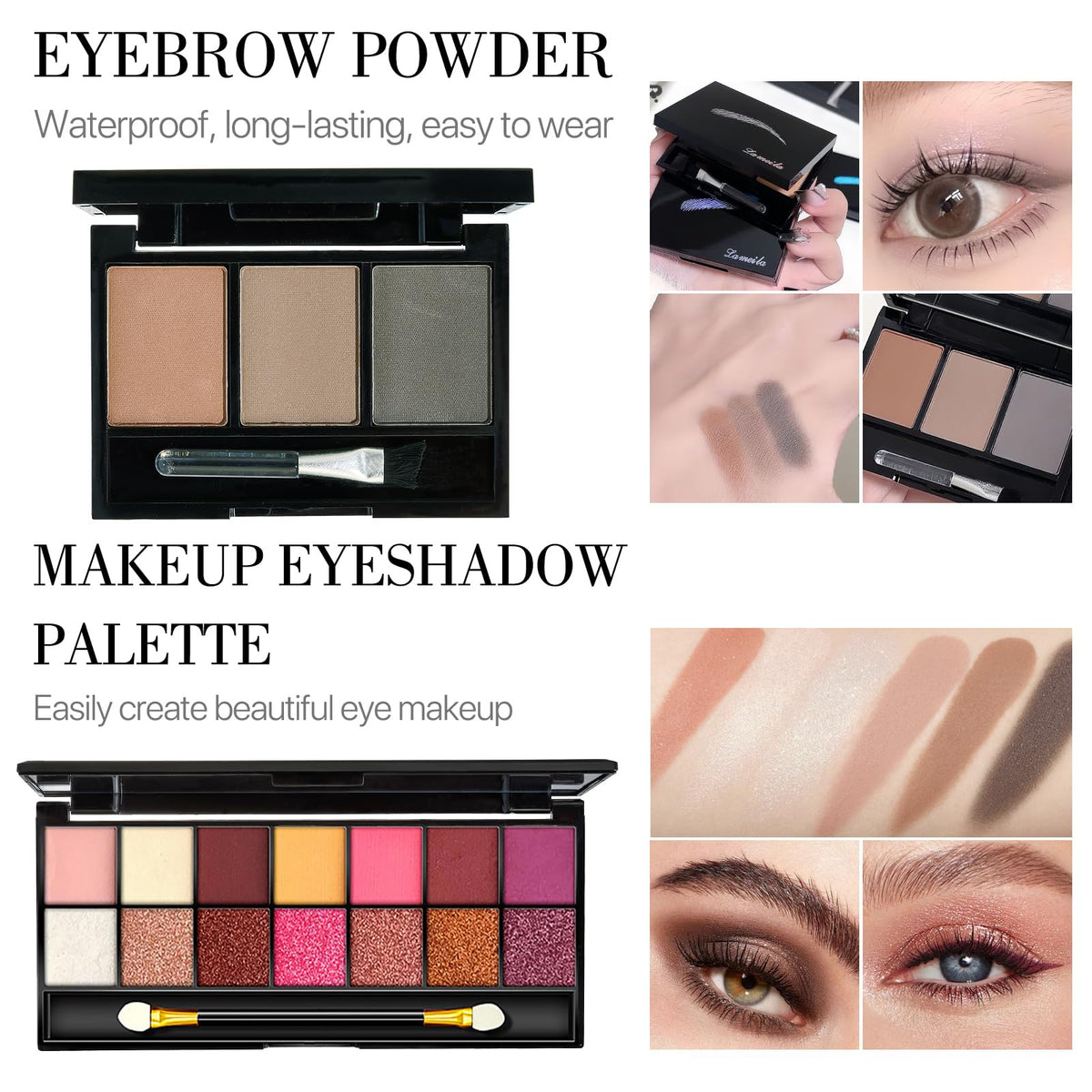 CHAFFUL brush set and makeup tools arranged to speed application and blending