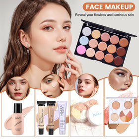 CHAFFUL foundation and concealer displayed for buildable coverage benefits