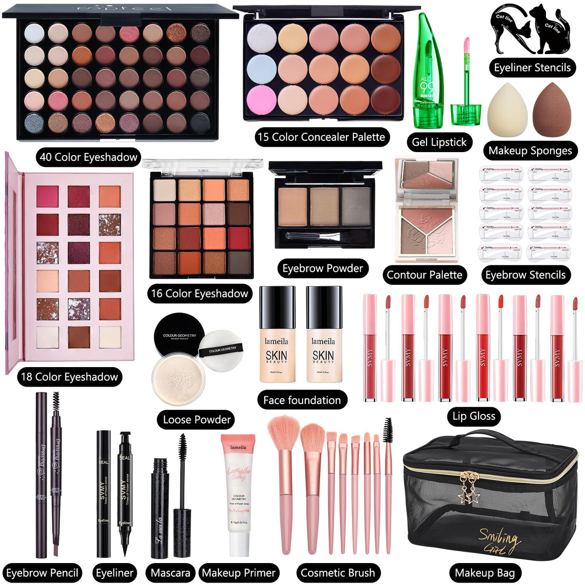 CHAFFUL open palettes display showing coordinated shades for versatile looks