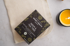 Chagrin Valley bar with calendula and elderflowers signaling soothing botanicals