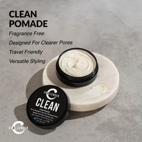 Challenger size comparison with 1.5oz jar highlighting travel-friendly benefit