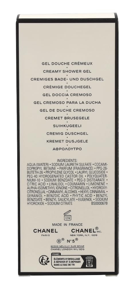 Chanel N°5 200ml next to packaging showing travel-friendly size