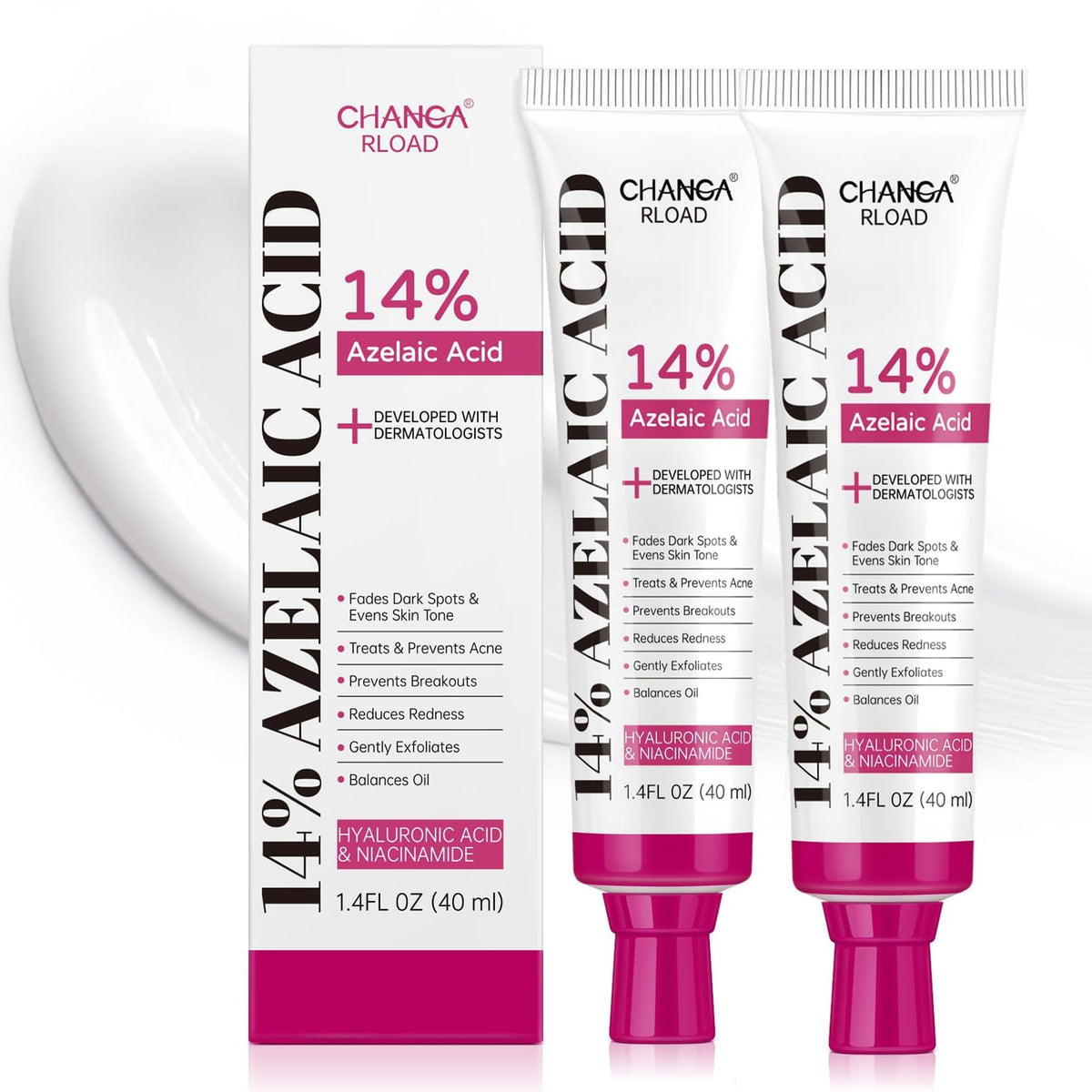 CHANGARLOAD front packaging showing jar and label benefits
