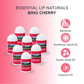 CHAP-ICE cherry mini balm with cap off showing flavor and easy application