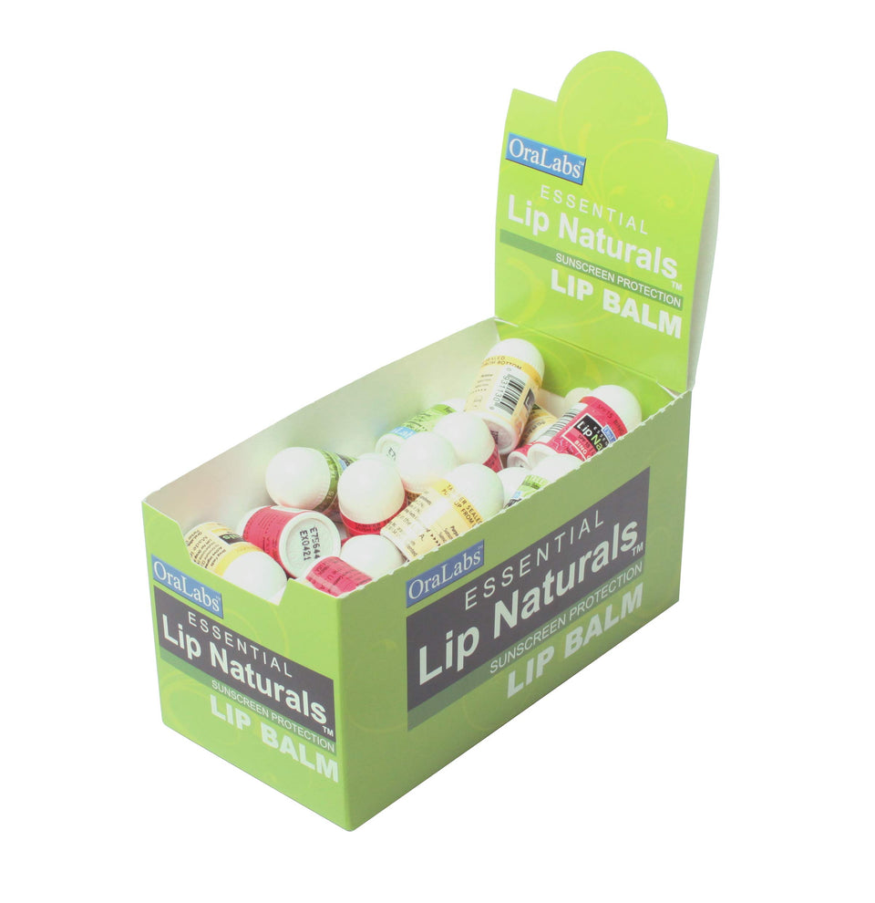 CHAP-ICE front packaging showing 50-count mini balms and compact benefits