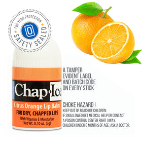 CHAP-ICE tube in use outdoors, quick moisture on-the-go benefit