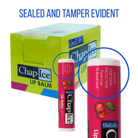 CHAP-ICE size comparison next to a hand illustrating compact, pocket-friendly benefit