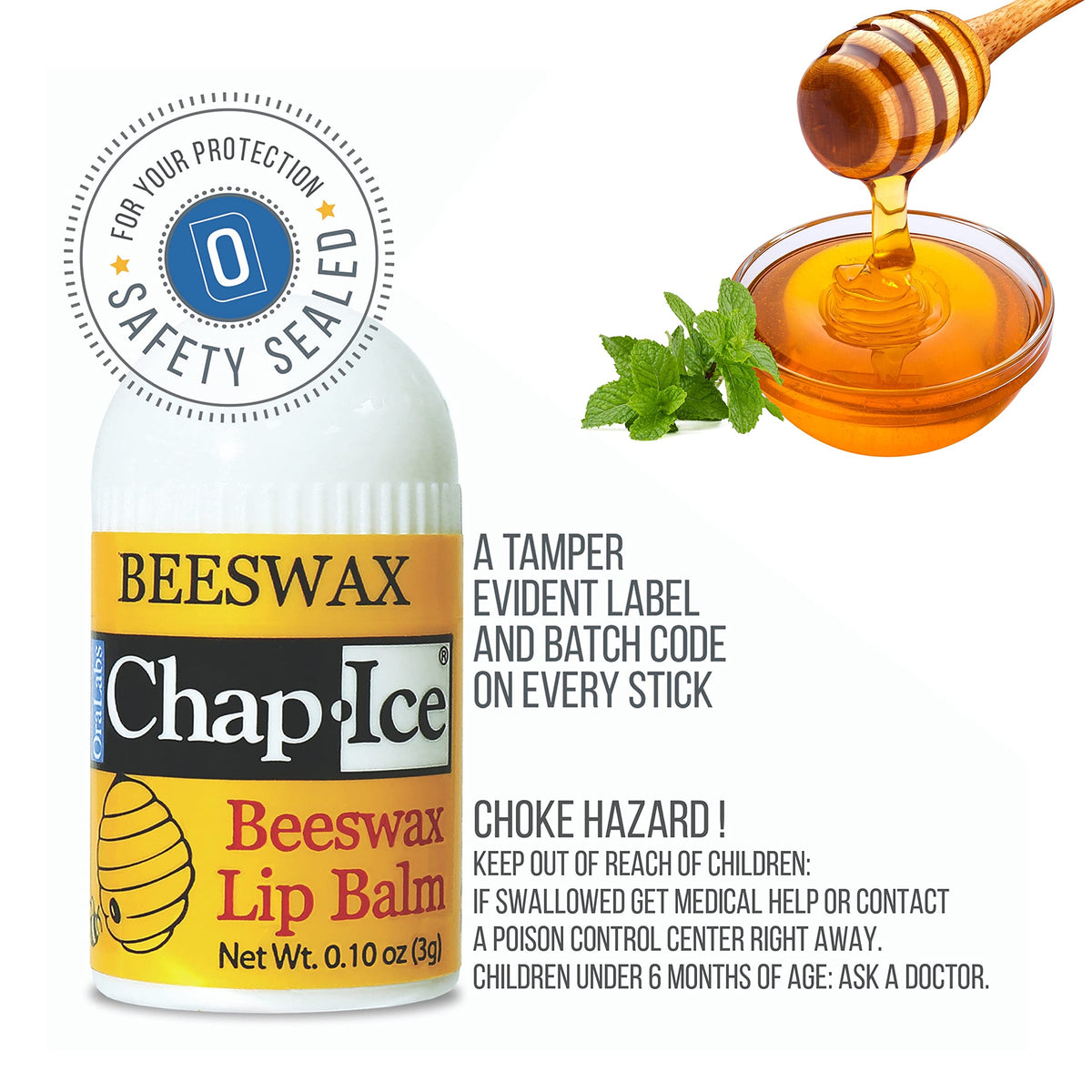 CHAP-ICE in hand to show compact size and pocket-friendly benefit