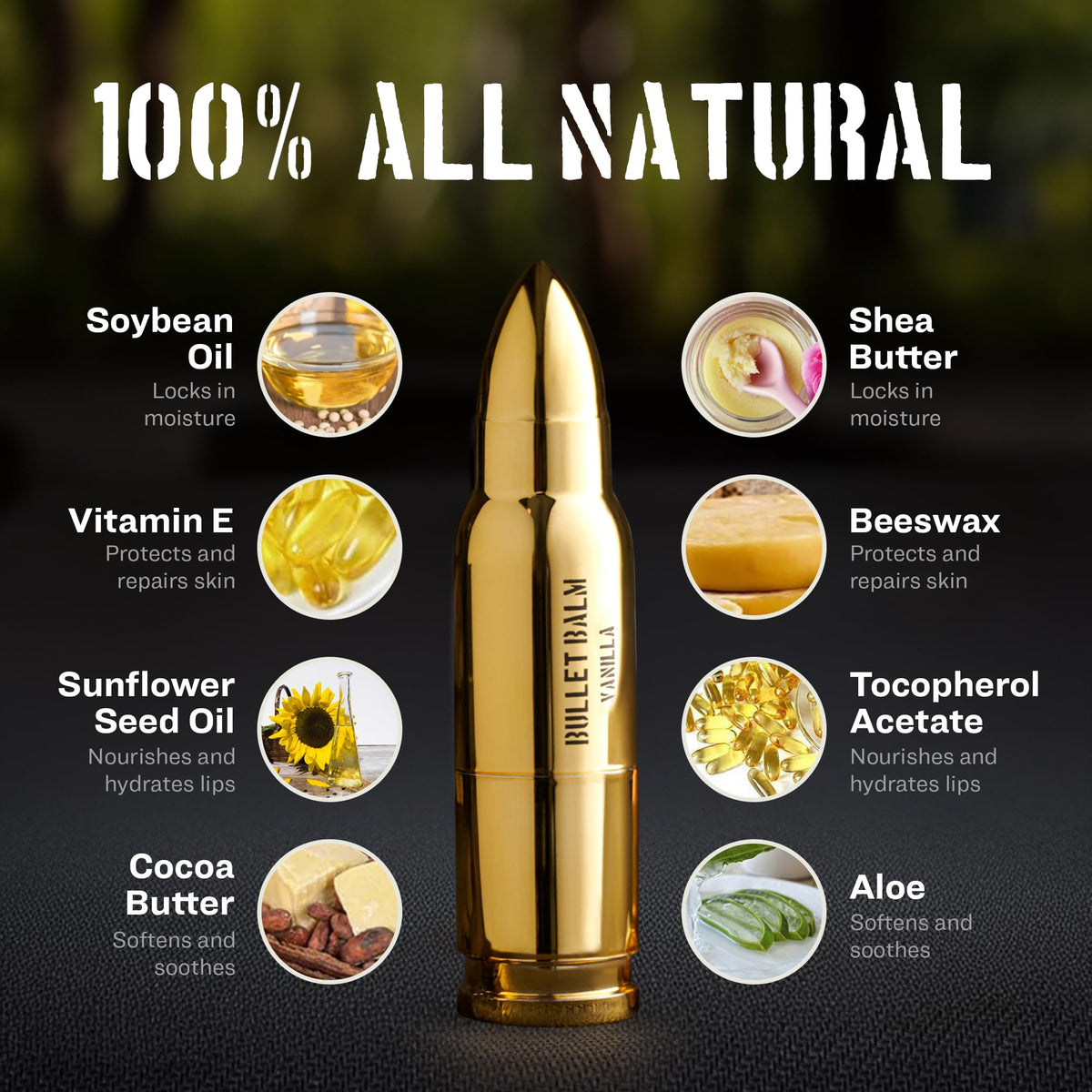 ChapChamp bullet lip balm close-up of cap details for easy grip and quick access
