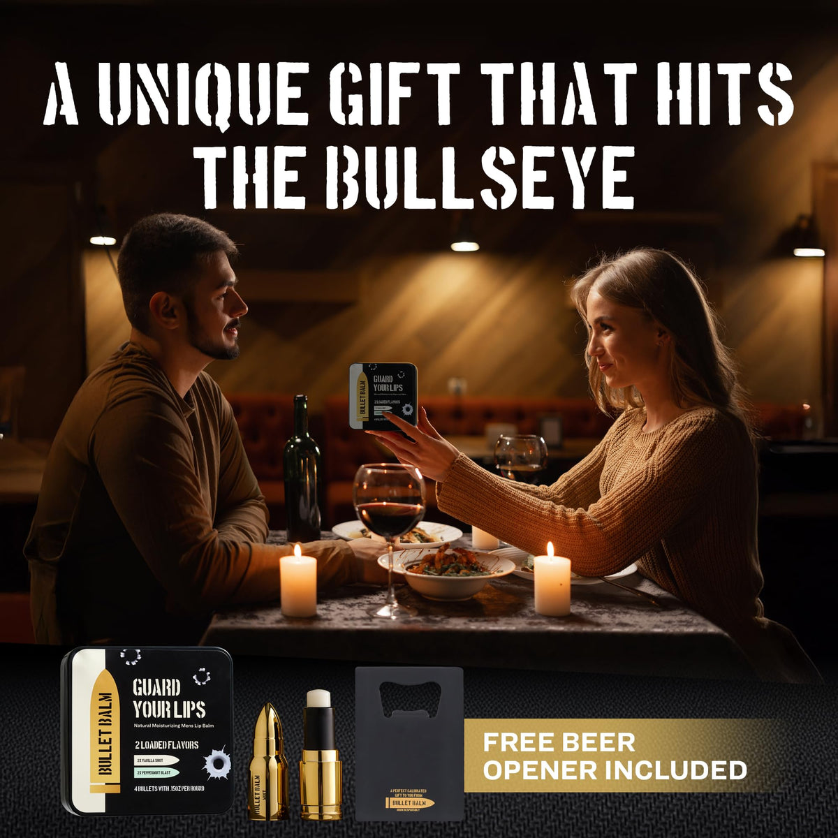 ChapChamp bullet lip balm inside range bag suggesting readiness and convenience
