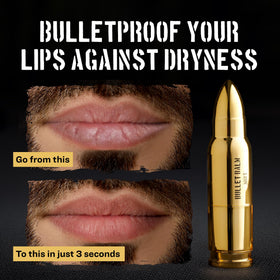 ChapChamp bullet lip balm texture and tip showing smooth application benefit