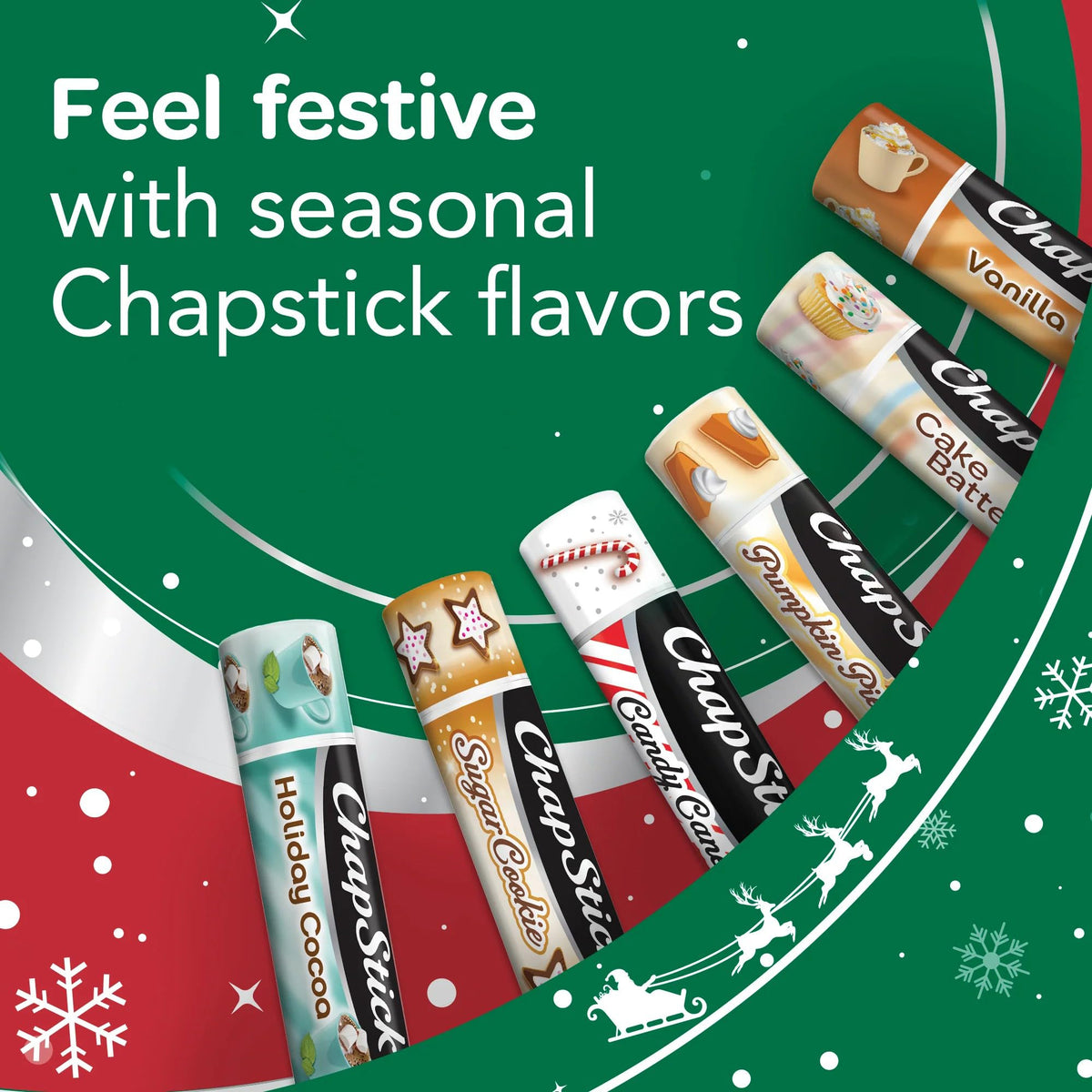 ChapStick display of twelve 3-packs highlighting value and convenience