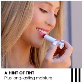 ChapStick Coral Blush back label close-up, brand ingredient and usage info