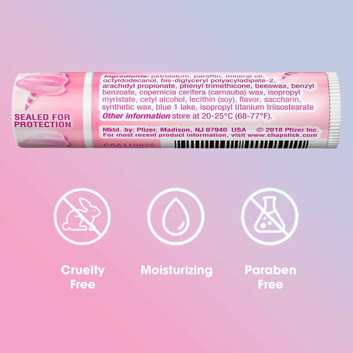ChapStick Cotton Candy in a picnic scene adding fun, on-the-go care