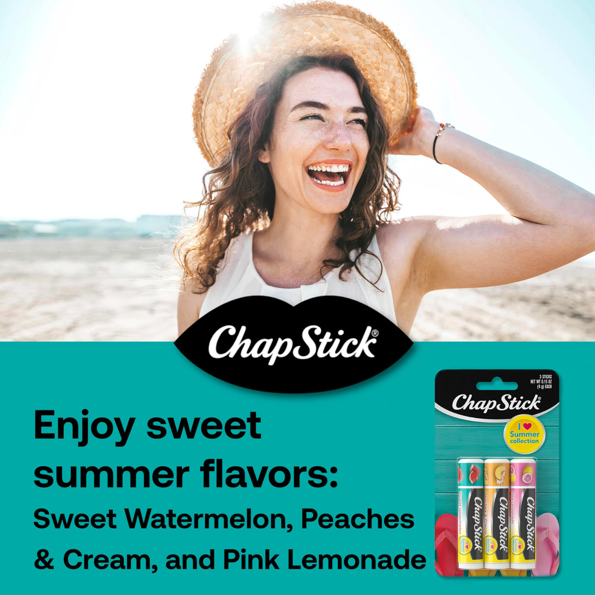 ChapStick flavor variety layflat with assorted tubes for choosing preferred flavors