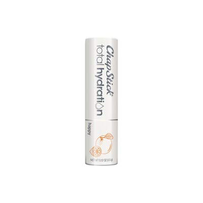ChapStick Happy texture close-up showing creamy balm surface for smooth lasting moisture