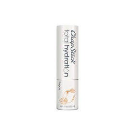 ChapStick Happy texture close-up showing creamy balm surface for smooth lasting moisture