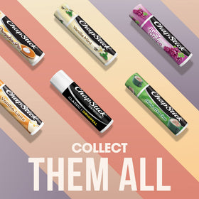 Clear view of ChapStick label and ingredients highlighting trusted simple formula