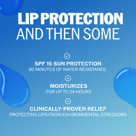 label close-up on ChapStick showing SPF 15 and ingredient clarity