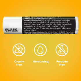 Person applying ChapStick outdoors conveying protection and on-the-go hydration