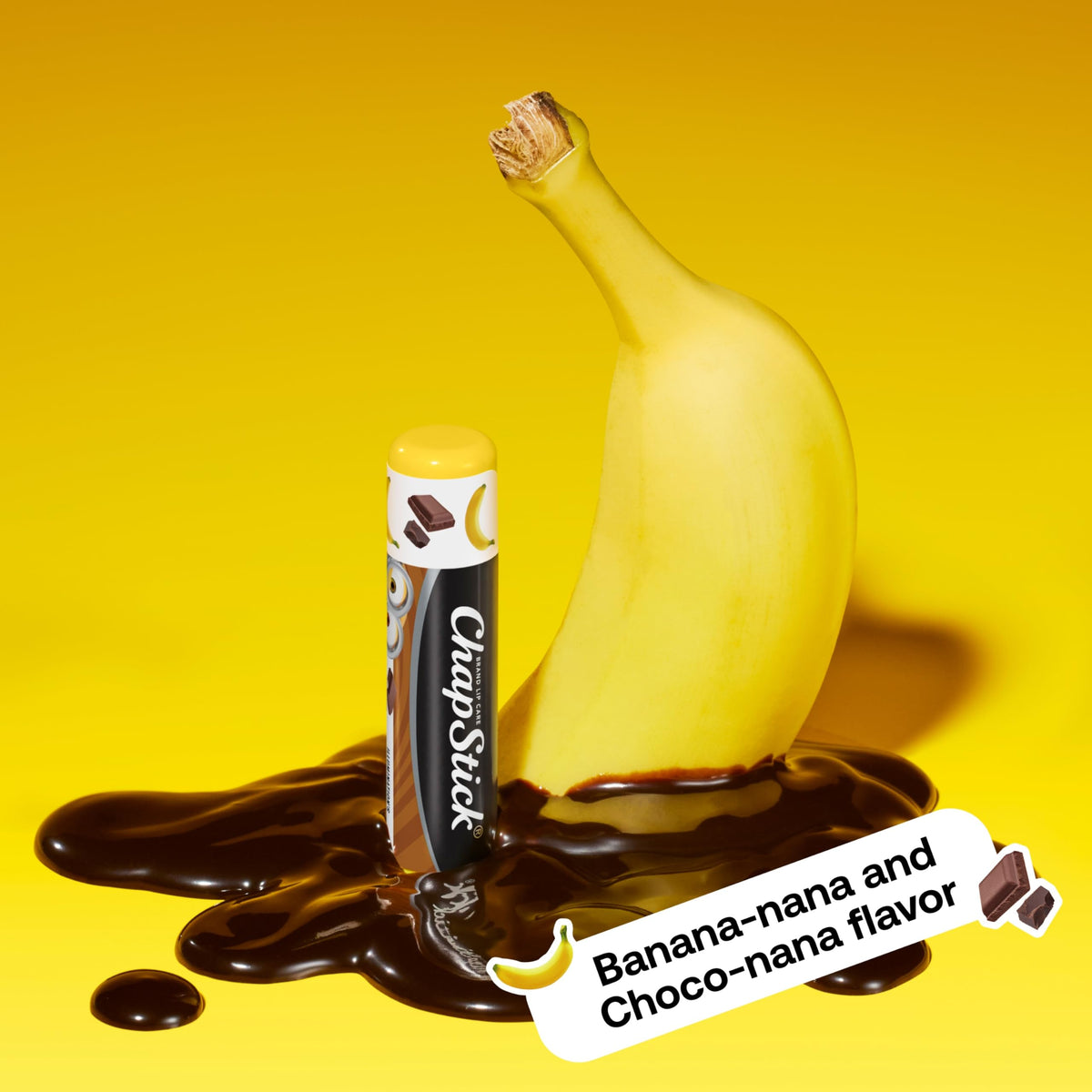 Open ChapStick Minions tube showing balm texture for smooth application and moisture