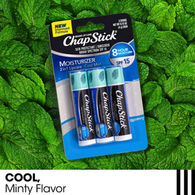 ChapStick open tube texture view highlighting smooth glide benefit