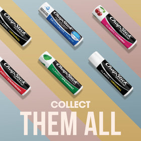 ChapStick tube next to keys showing pocket-size convenience