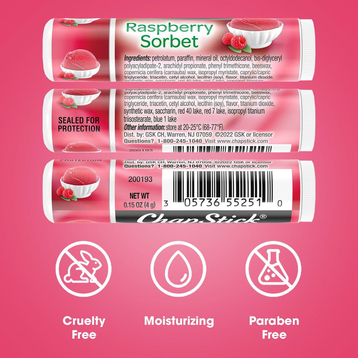 ChapStick Raspberry Sorbet in a tote bag lifestyle scene showing everyday portability and fast access