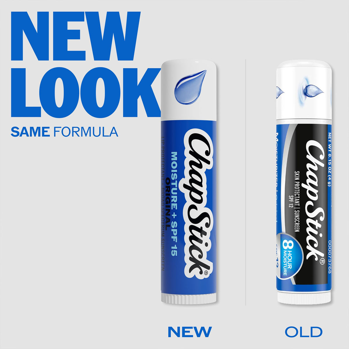 ChapStick tube beside a credit card to show compact size and portability