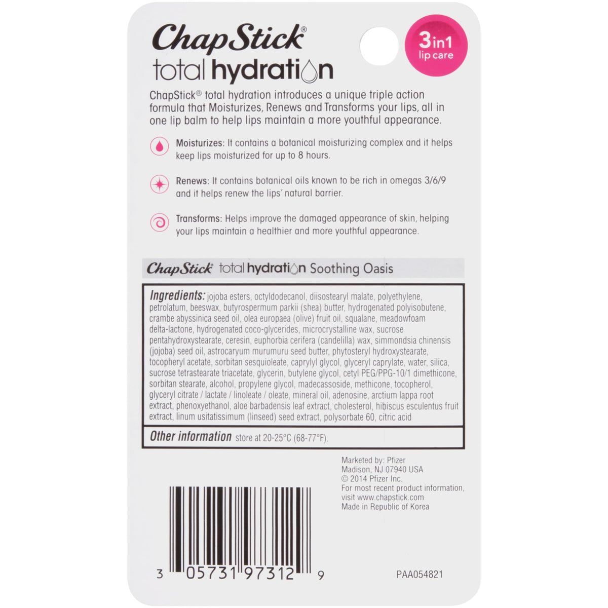 ChapStick Soothing Oasis in a lifestyle scene demonstrating on-the-go hydration benefit
