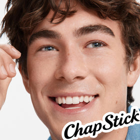 Close-up of ChapStick Classic Medicated texture showing smooth moisturizing finish