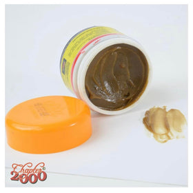 Open jar and visible label of Chapter 2000 showing ingredients list for informed product choice