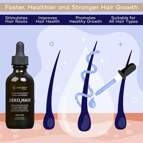 Charismo applying serum to scalp demonstrating easy massage and spread